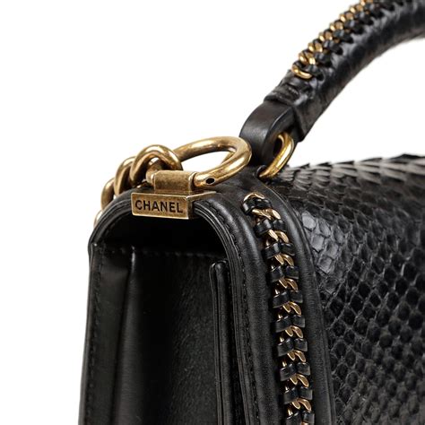 chanel le boy python blue|Chanel handbags boys.